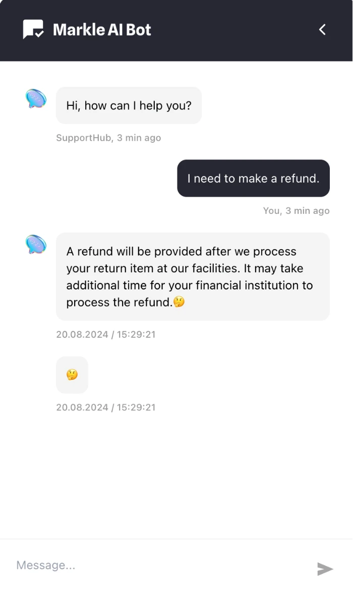 Ai Chatbot widget - Markleyo AI