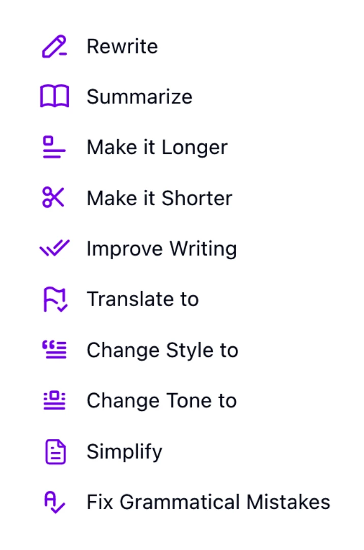 Built-in magical ai editor