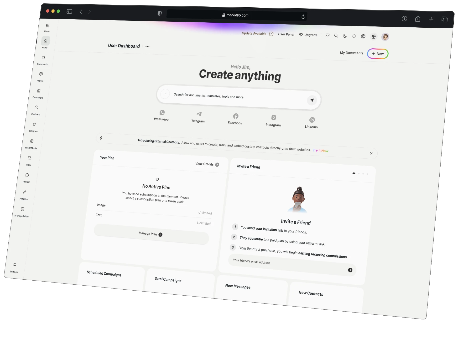 Marketing on autopilot, powered by AI - Markleyo AI