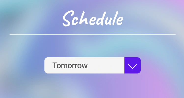 Schedule your post
