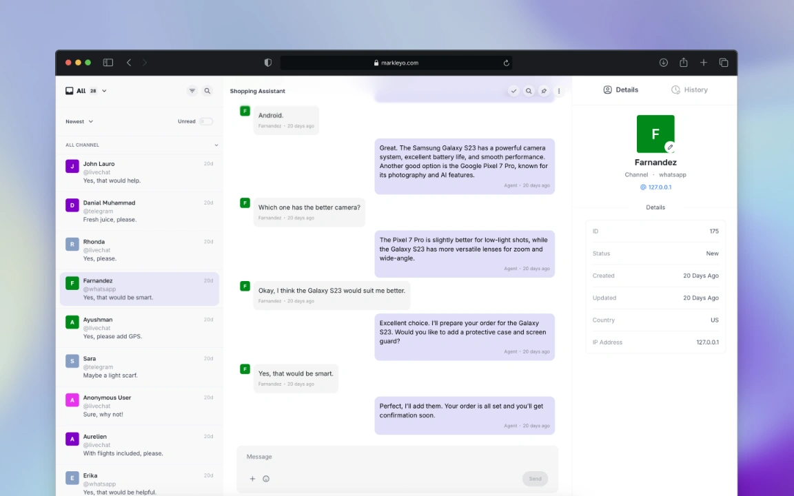 Unified conversations from every channel