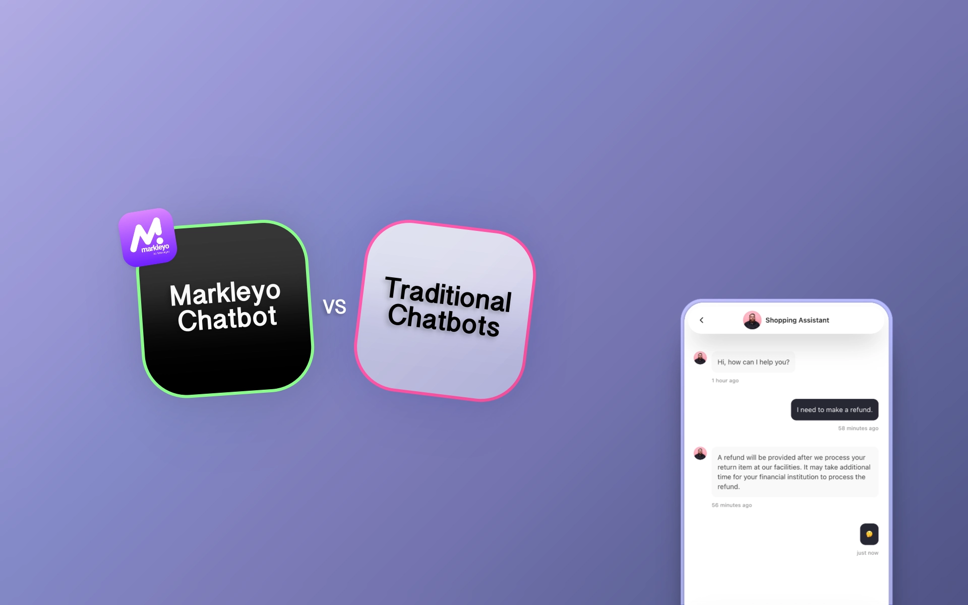 Markleyo vs traditional chatbots