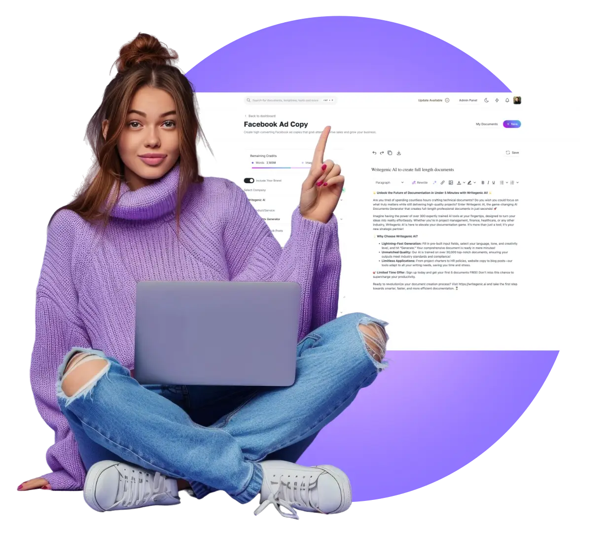 Create high converting content in minutes, not hours - markleyo AI